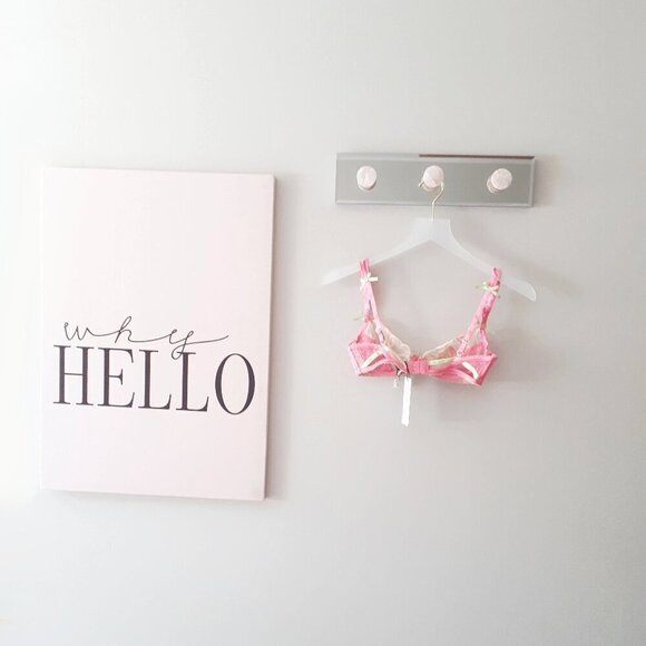 NWT For Love & Lemons x Victoria's Secret Hugging Hearts embroidery bra, XS - Picture 9 of 14